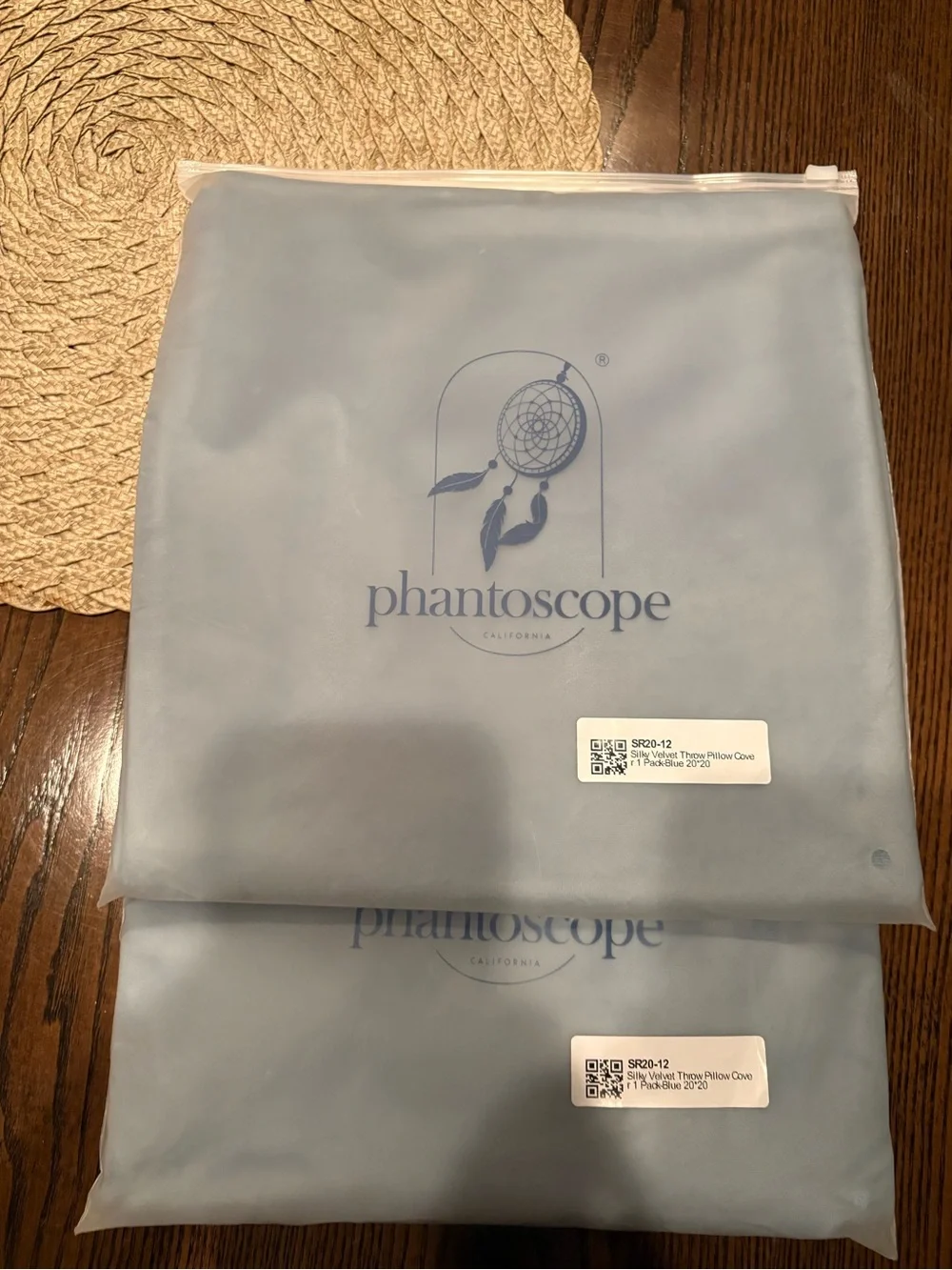 Velvet Throw Pillow Covers - Blue (Pack of 2)
